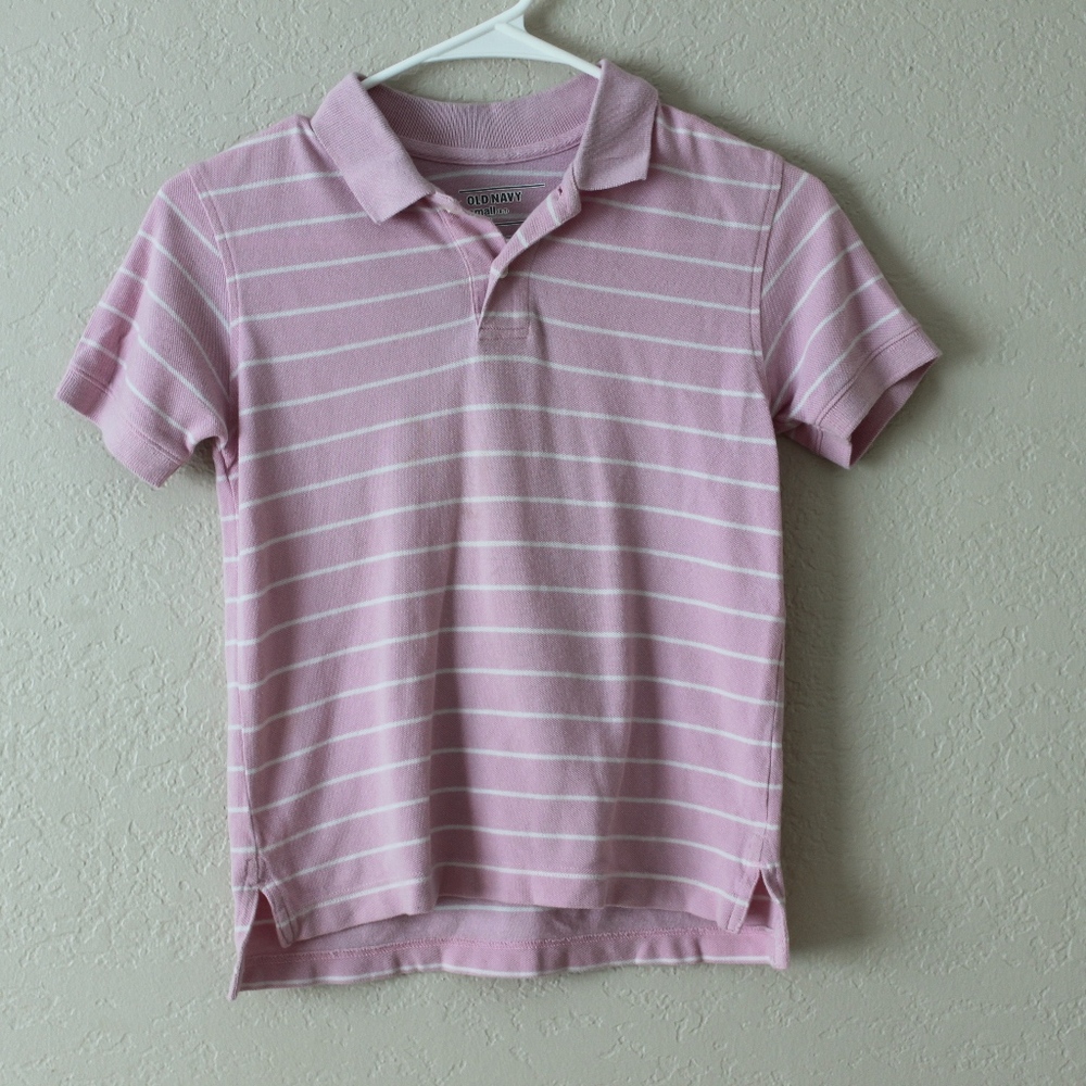 ☀️Pink Polo Shirt With Buttons Boys